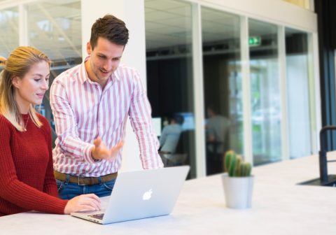 discussing-with-colleague